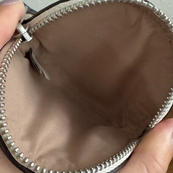 COACH - Circular Coin Pouch With Butterfly Print - Picture 7 of 13